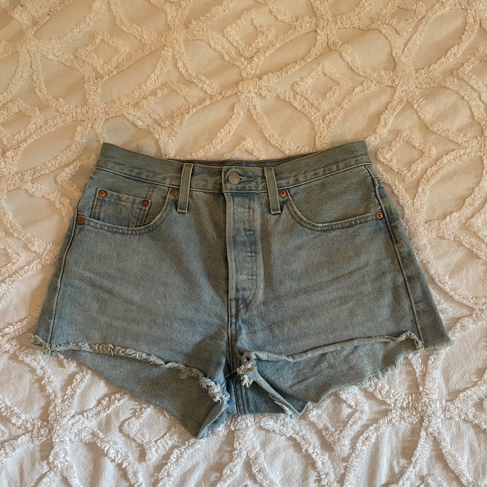 Levi’s 501 Light Wash Jean Shorts